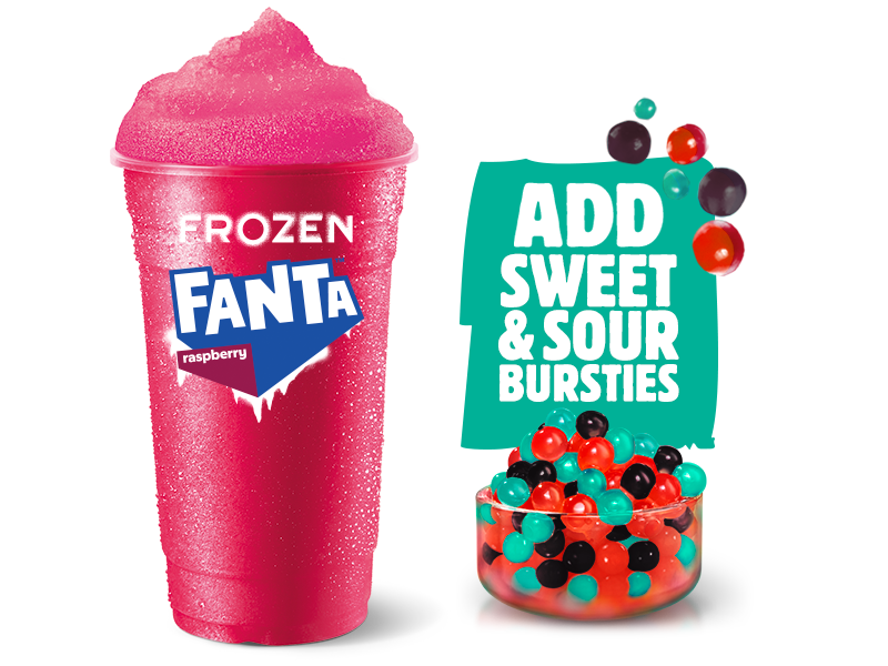Frozen Raspberry with Bursties