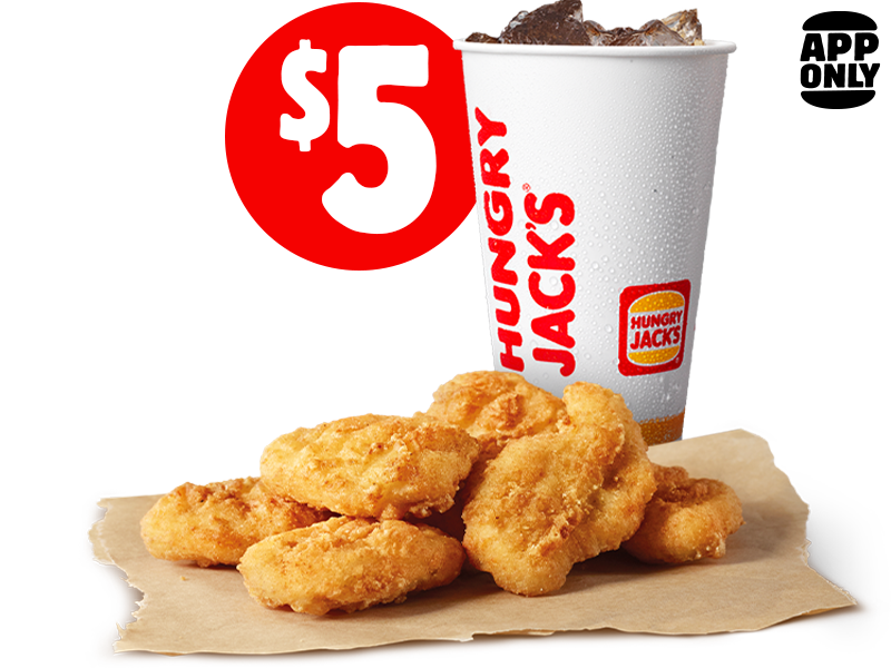 $5 6 Nuggets + Small Coke
