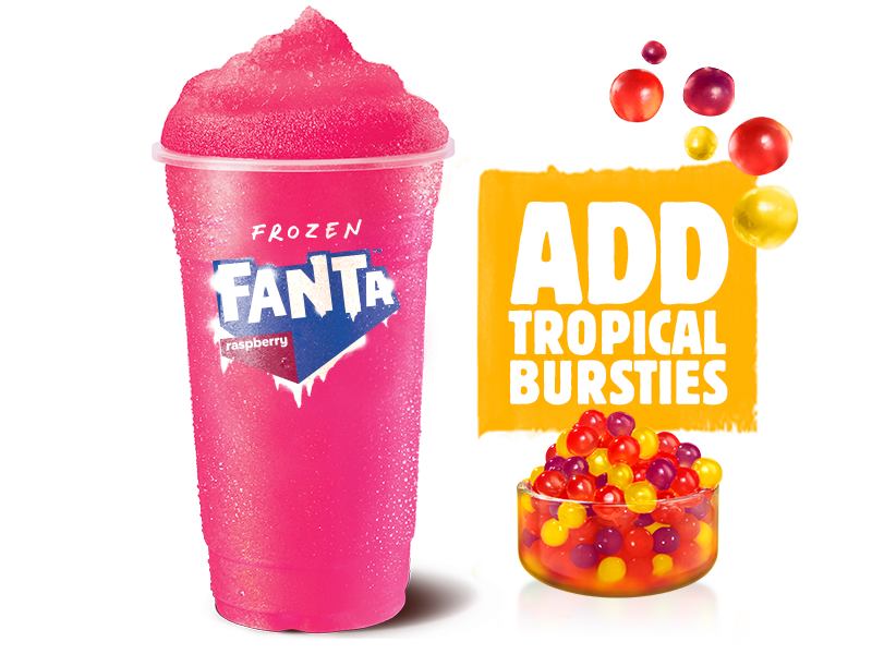 Frozen Raspberry with Bursties